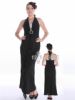 Black Empire Waist Evening Dress